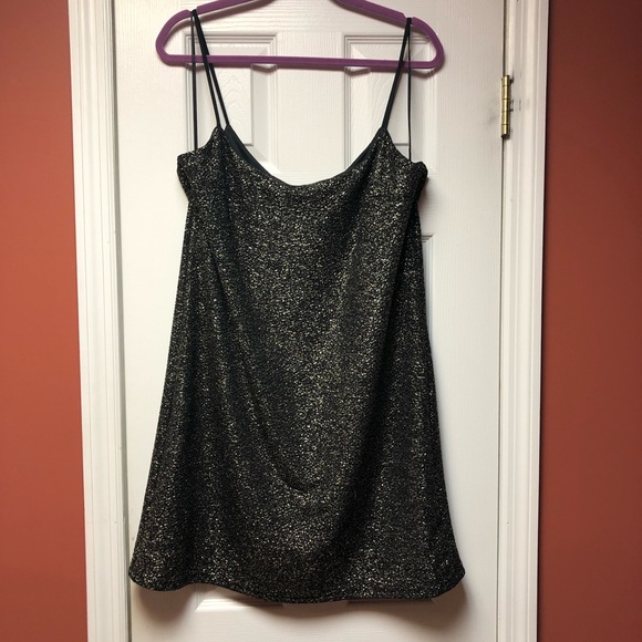Cynthia Steffe Dresses & Skirts - Black with Gold Glitter Mini Dress